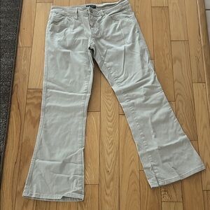 Armani Jeans Women's beige /light Gray Flared Jeans